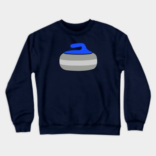 Blue Curling Rock Crewneck Sweatshirt